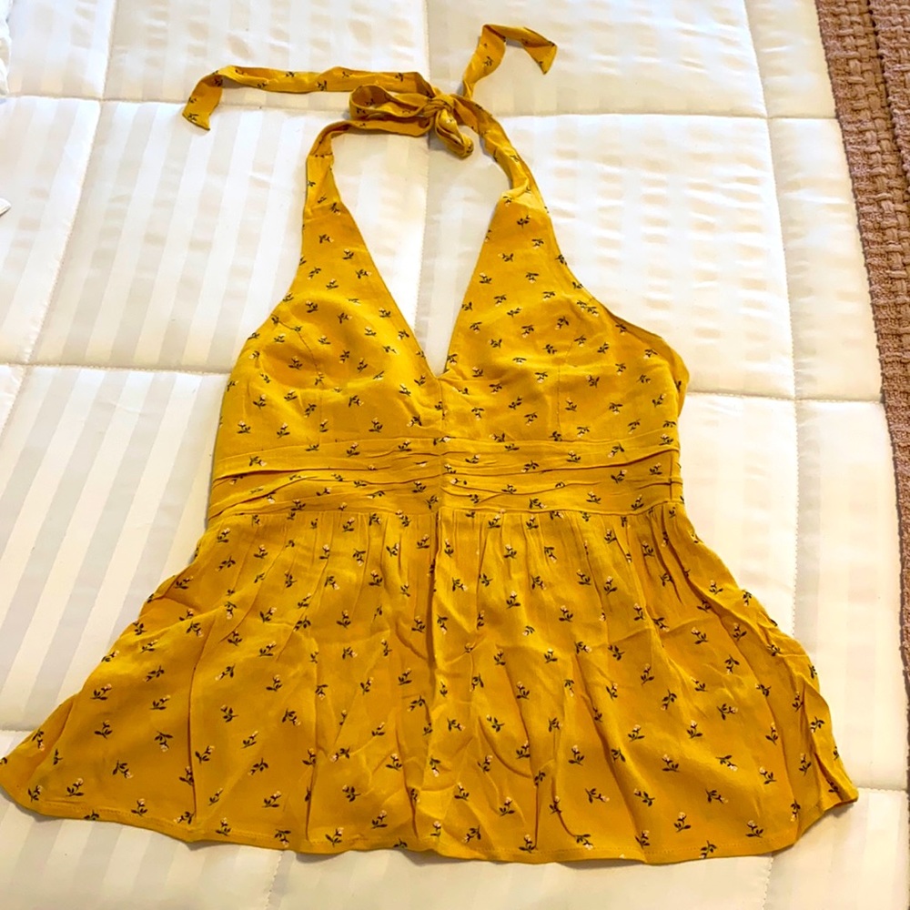 Floral halter top
